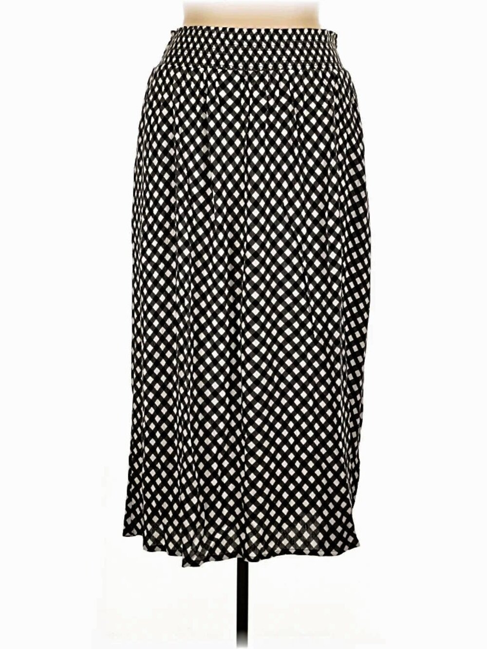 Lucy & Yak Poppy Midi Skirt Black & White Gingham XL / UK 20-22 SOLD OUT ONLINE